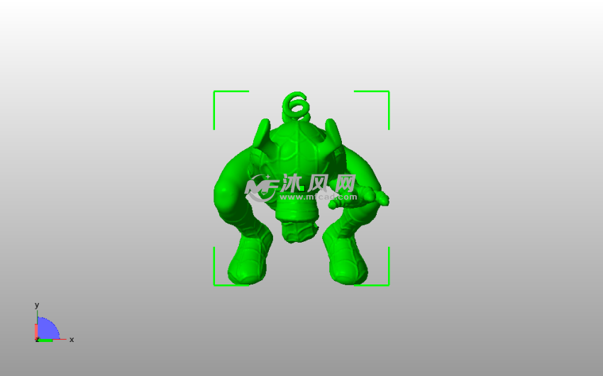 蜘蛛猪模型俯视图