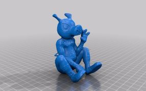 蜘蛛猪模型斜视图