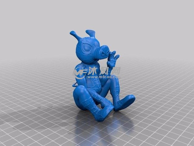 蜘蛛猪模型斜视图