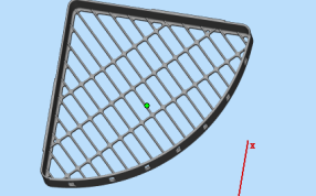 墙角收纳筐俯视图