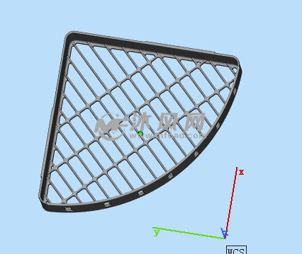 墙角收纳筐俯视图