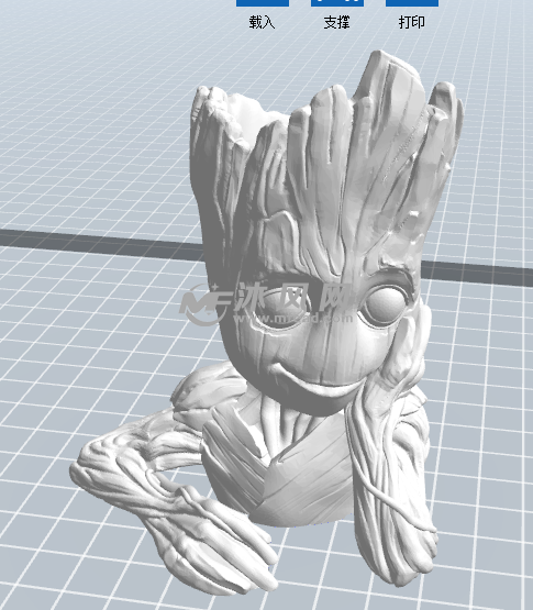 软件模型前视图