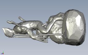 蝙蝠侠造型侧视图