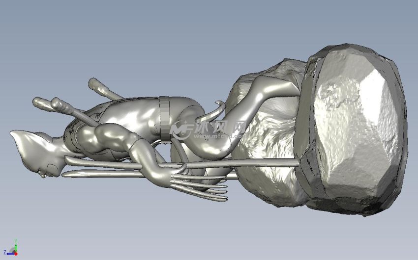 蝙蝠侠造型侧视图