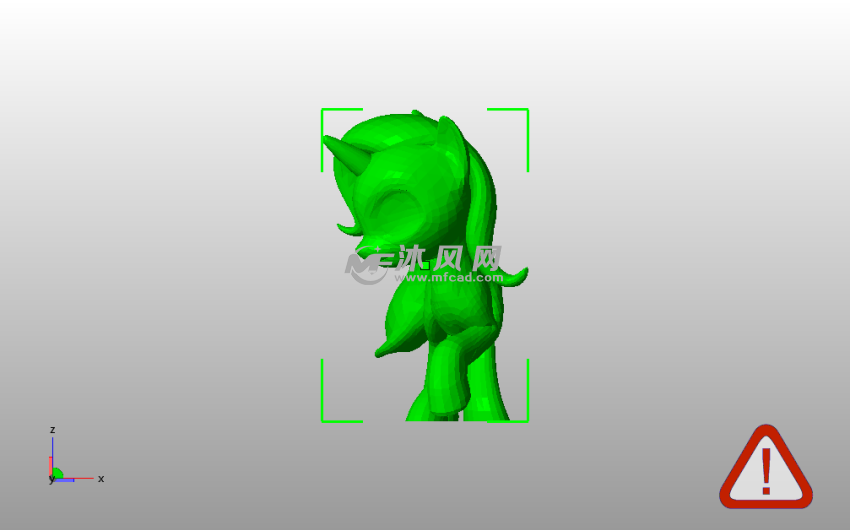 独角兽模型主视图