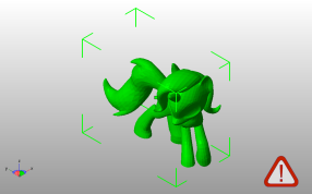 独角兽模型斜视图