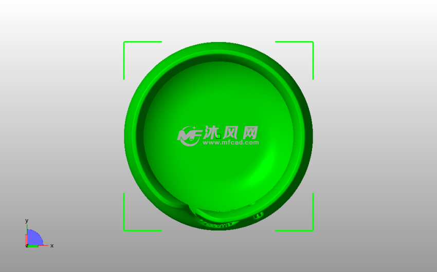 纱线碗模型俯视图