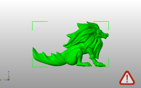 狮子怪兽模型侧视图