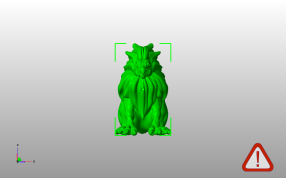 狮子怪兽模型主视图