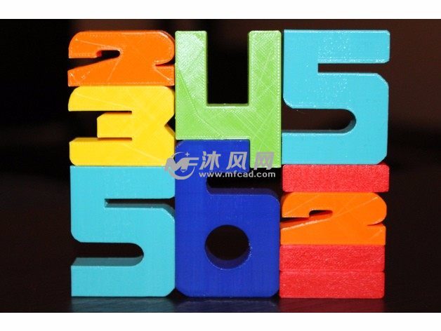 数字积木模型-实物图