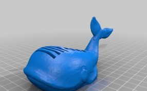 鲸鱼USB和sd卡支架成品图