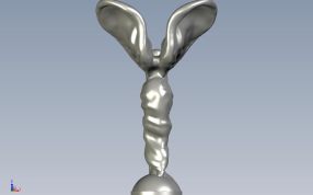 劳斯莱斯车标背部细节图