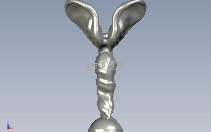 劳斯莱斯车标背部细节图