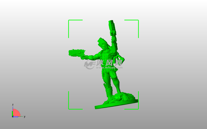 X战警模型侧视图