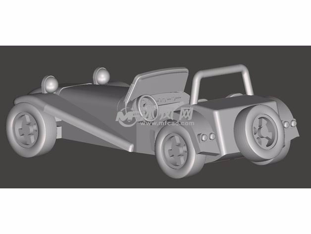 超跑3D模型后视图