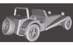 超跑3D模型斜视图