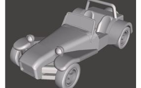 超跑3D模型主视图