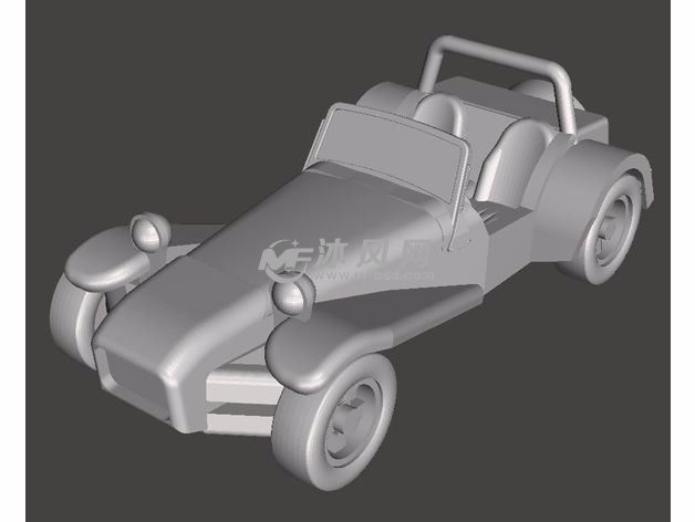 超跑3D模型主视图