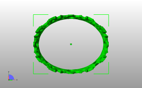 公主头饰模型俯视图