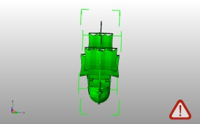 古代帆船模型主视图
