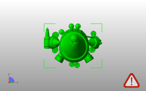 喝醉的圣诞老人俯视图