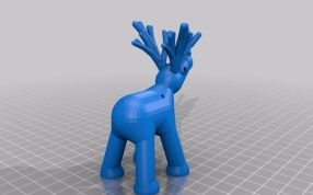 可爱的驯鹿-圆屁股