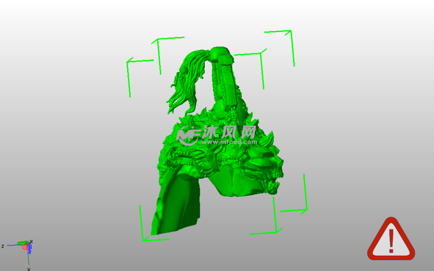 狂暴混沌雕像侧视图