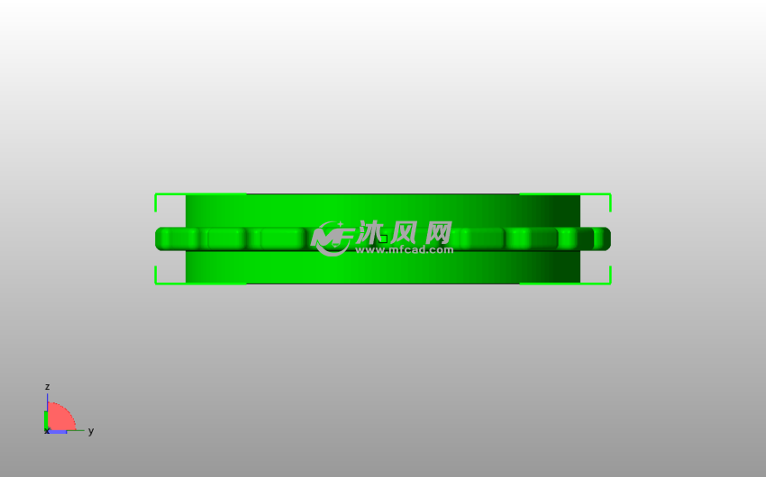 乐高链轮齿侧视图