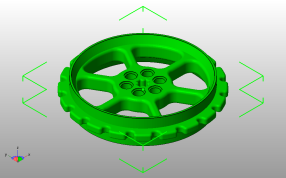 乐高链轮齿斜视图
