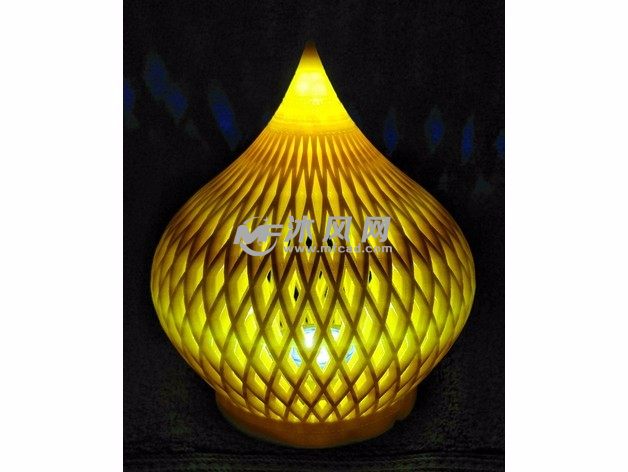 镂空南瓜灯罩-开灯较暗