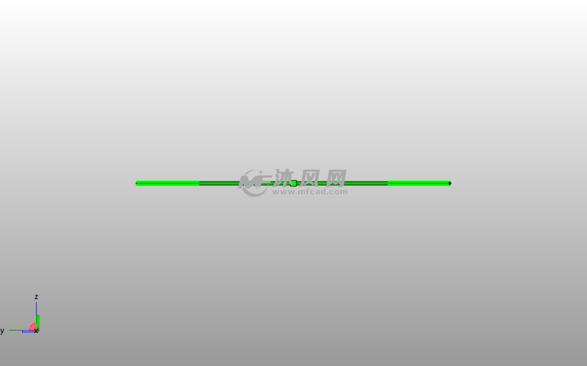  猫石英钟外壳侧视图