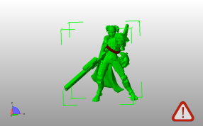 女战士模型主视图