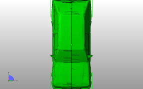 欧宝科萨模型俯视图