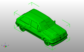 欧宝科萨模型斜视图