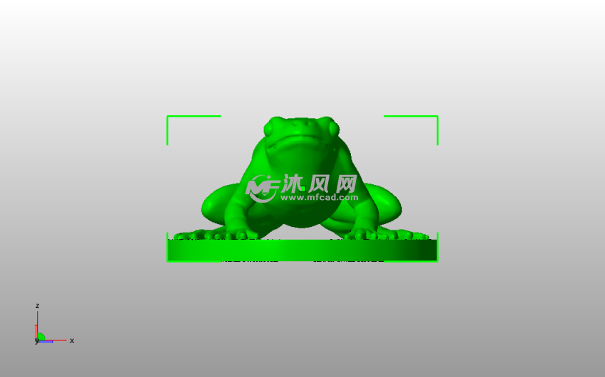 青蛙3D模型主视图
