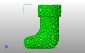 圣诞节镂空袜主视图