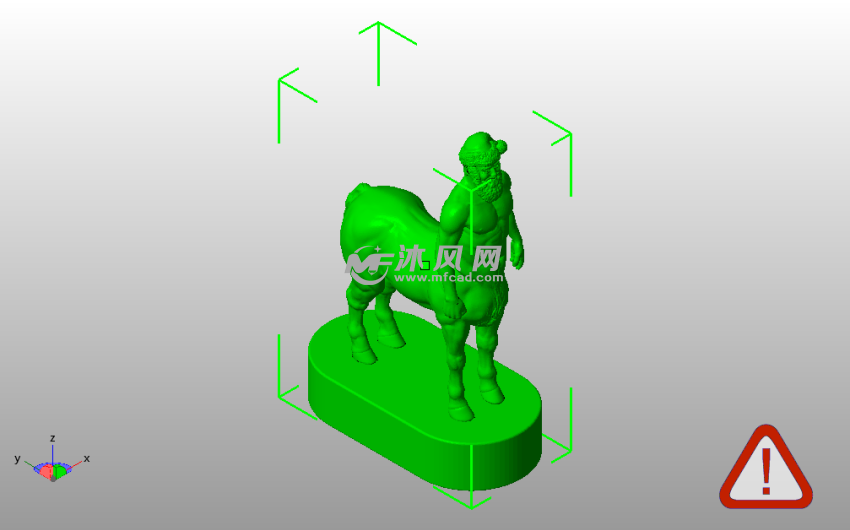 圣诞老人马斜视图