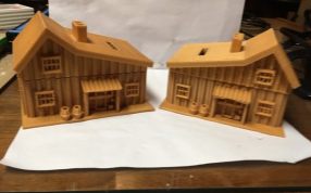 小木屋模型斜视图