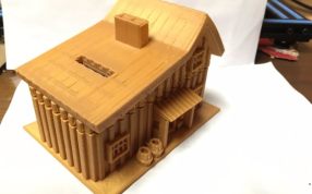 小木屋模型俯视图