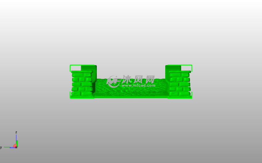 小石桥模型主视图