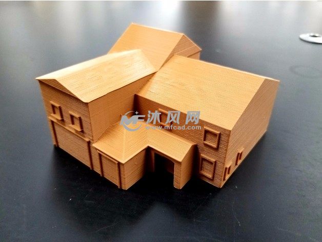 小砖房模型实物图