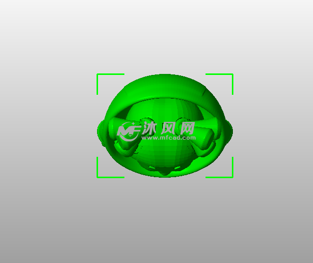 太空女孩模型俯视图