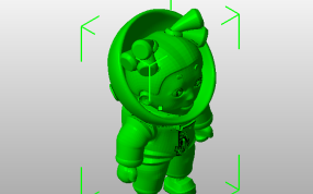 太空女孩模型斜视图