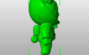 太空女孩模型侧视图