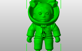 太空女孩模型主视图