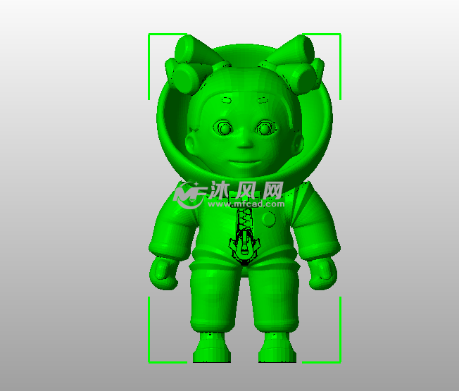 太空女孩模型主视图