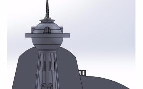 星球中继站侧视图