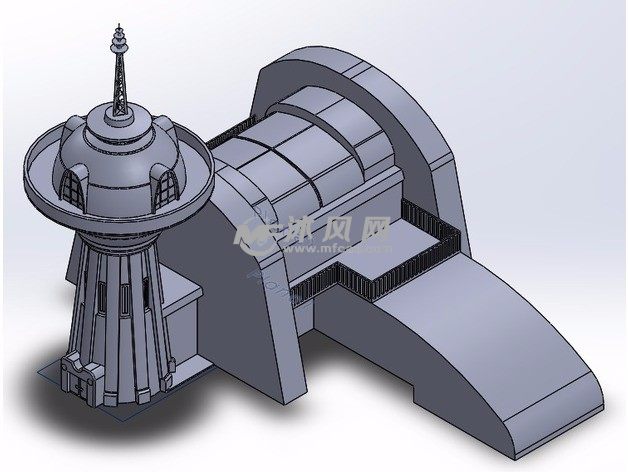 星球中继站斜视图