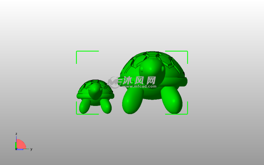 幸运长寿龟主视图