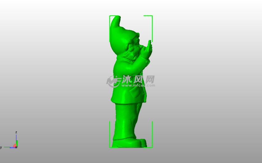666圣诞老人侧视图